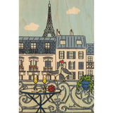 Carte Postale en bois Paris Illustré Tour Eiffel Woodhi Hersée Paris 9