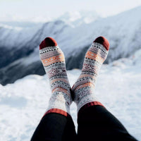 Chaussettes nordiques chaudes en coton - Polar Star