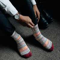 Chaussettes nordiques chaudes en coton - Polar Star