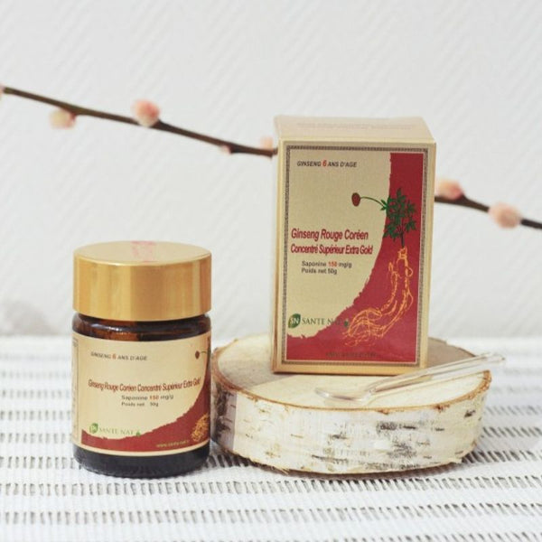 Coffret de 3 Ginseng Rouge Coréen Concentré Extra Gold - 150mg De Saponines - Santé Nat Santé Nat Hersée Paris 9