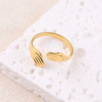 Bague Charis dorée - Mains protectrices & acier inoxydable - Hersée Hersée Hersée Paris 9