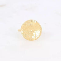 Bague Séléné Médaillon martelé doré Hersée Hersée Paris 9