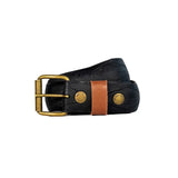 Ceinture en pneu de vélo Tubeless upcyclée noire et châtaigne - La Vie est Belt La vie est belt Hersée Paris 9