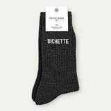 Chaussettes femme à message pailletées - Félicie Aussi Félicie Aussi Hersée Paris 9