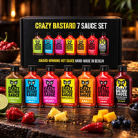 Coffret 7 Sauces piquantes artisanales - Crazy Bastard Crazy Bastard Hersée Paris 9