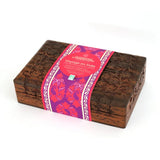Coffret Voyage en Inde bois sculpté 2 infusions bio - Comptoir d’Herboristerie Comptoir d'Herboristerie Hersée Paris 9