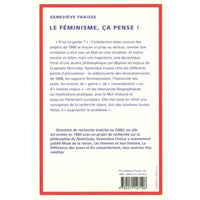 Le féminisme ça pense ! - Geneviève Fraisse - CNRS Éditions CNRS Editions Hersée Paris 9