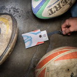 Porte-cartes rugby upcyclé en ballon - La Vie est Belt La vie est belt Hersée Paris 9