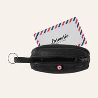 Porte-monnaie compact Charles en cuir nubuck - Larmorie Larmorie Hersée Paris 9