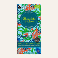 Tablette Chocolat Noir 55% Seasalt Caramel au Sel Bio 80 g - Chocolate & Love Chocolate & Love Hersée Paris 9