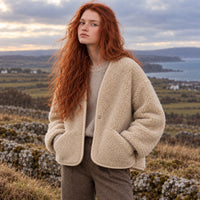 Veste en laine bouclée Folka Jacket Ultralight - Coldbreaker Coldbreaker & Sheep by the Sea Hersée Paris 9